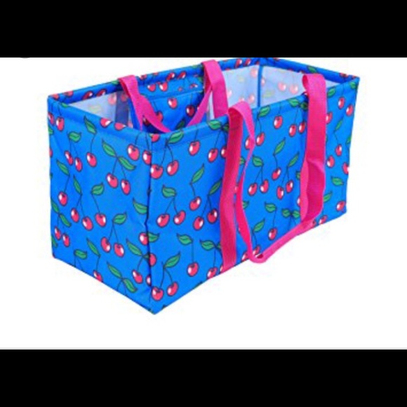 XL Cherry Structured Tote Bag w/ Mossimo Wristlet - Picture 4 of 5